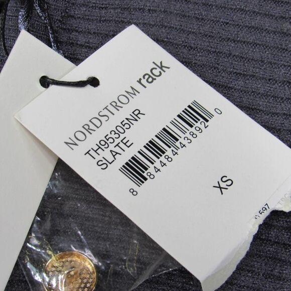 T Tahari Ottoman Ribbed Knit Button Front Cardigan - Picture 8 of 9